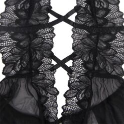 Comprar SUBBLIME - TEDDY CUELLO HALTER ESPALDA DESCUBIERTA ENCAJE NEGRO L/XL al mejor precio - Envíos Discretos