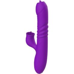 Comprar ARMONY - FULLY GSPOT VIBRADOR RABBIT CON LENGUA ESTIMULADORA EFECTO CALOR VIOLETA al mejor precio - Envíos Discretos