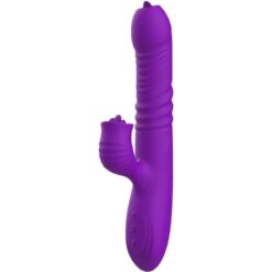 Comprar ARMONY - FULLY GSPOT VIBRADOR RABBIT CON LENGUA ESTIMULADORA EFECTO CALOR VIOLETA al mejor precio - Envíos Discretos
