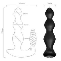 Comprar ARMONY - MANFUN VIBRADOR & ESTIMULADOR PLUG ANAL CONTROL REMOTO NEGRO al mejor precio - Envíos Discretos