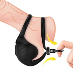 Comprar ARMONY - MANTA ANILLO VIBRADOR TESTÍCULOS CONTROL REMOTO NEGRO al mejor precio - Envíos Discretos