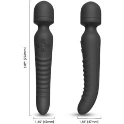 Comprar ARMONY - MISSION MASAJEADOR & VIBRADOR EFECTO CALOR NEGRO al mejor precio - Envíos Discretos