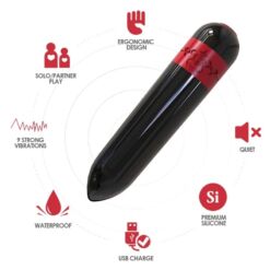 Comprar ARMONY - ROCKET BALA VIBRADORA CONTROL REMOTO NEGRO al mejor precio - Envíos Discretos