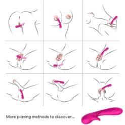 Comprar ARMONY - ROMANCE VIBRADOR CON ESTIMULADOR FUCSIA al mejor precio - Envíos Discretos
