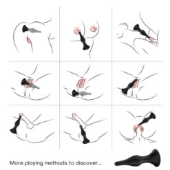 Comprar ARMONY - VIBRADOR & PLUG ANAL CONTROL REMOTO NEGRO al mejor precio - Envíos Discretos