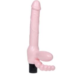 Comprar BAILE - ARNÉS SIN CUERDA TPR CON VIBRACIÓN Y ESTIMULACION ANAL 25.4 CM al mejor precio - Envíos Discretos