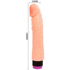 Comprar BAILE - VIBRADOR REALÍSTICO FLEXIBLE NATURAL 24 CM al mejor precio - Envíos Discretos