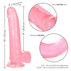 Comprar CALEXOTICS - SIZE QUEEN DILDO ROSA 20.3 CM al mejor precio - Envíos Discretos
