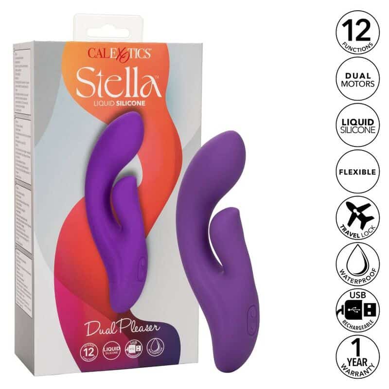 CALEXOTICS - STELLA DUAL PLEASER VIOLETA - piKanteo | Despierta tu lado más piKante Comprar CALEXOTICS - STELLA DUAL PLEASER VIOLETA al mejor precio - Envíos Discretos