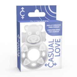Comprar CASUAL LOVE - 26 ANILLO VIBRADOR CONEJITO TRANSPARENTE al mejor precio - Envíos Discretos