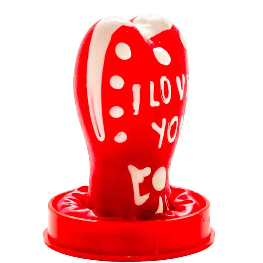 CONDOMERIE - PRESERVATIVO DECORATIVO PINTADO A MANO CORAZÓN - TE AMO MODELO 1 - piKanteo | Despierta tu lado más piKante Comprar CONDOMERIE - PRESERVATIVO DECORATIVO PINTADO A MANO CORAZÓN - TE AMO MODELO 1 al mejor precio - Envíos Discretos