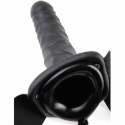 Comprar FETISH FANTASY SERIES - ARNÉS VIBRADOR HUECO 19 CM NEGRO al mejor precio - Envíos Discretos