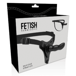 Comprar FETISH SUBMISSIVE HARNESS - SILICONA NEGRO G-SPOT 16 CM al mejor precio - Envíos Discretos