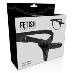 Comprar FETISH SUBMISSIVE HARNESS - SILICONA NEGRO REALISTIC 15 CM al mejor precio - Envíos Discretos
