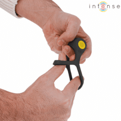 Comprar INTENSE - ALEX ANILLO DOBLE VIBRADOR PENE 10 VIBRACIONES NEGRO al mejor precio - Envíos Discretos