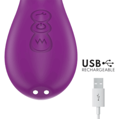 Comprar INTENSE - APOLO VIBRADOR MULTIFUNCIÓN RECARGABLE 7 VIBRACIONES CON LENGUA OSCILANTE MORADO al mejor precio - Envíos Discretos