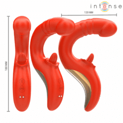 Comprar INTENSE - PAULINA VIBRADOR & ESTIMULADOR EN FORMA DE U ROJO al mejor precio - Envíos Discretos