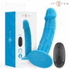 Comprar INTENSE - PHOEBE VIBRADOR REALÍSTICO 10 VIBRACIONES AZUL CONTROL REMOTO al mejor precio - Envíos Discretos