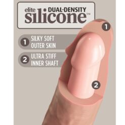 Comprar KING COCK - ÉLITE DILDO REALÍSTICO VIBRADOR & SILICONA 15.2 CM al mejor precio - Envíos Discretos