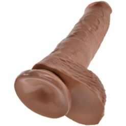 Comprar KING COCK - PENE REALÍSTICO CON TESTÍCULOS 19.8 CM CARAMELO al mejor precio - Envíos Discretos