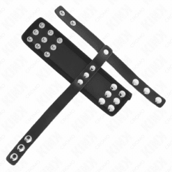 Comprar KINK - ANILLO JAULA PENE CUERO CON CORREA DIVISORIA DE BOLAS RECUBIERTO AJUSTABLE al mejor precio - Envíos Discretos