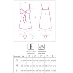 Comprar LIVCO CORSETTI FASHION - HYEONA 1710 BABYDOLL + TANGA ROSA L al mejor precio - Envíos Discretos