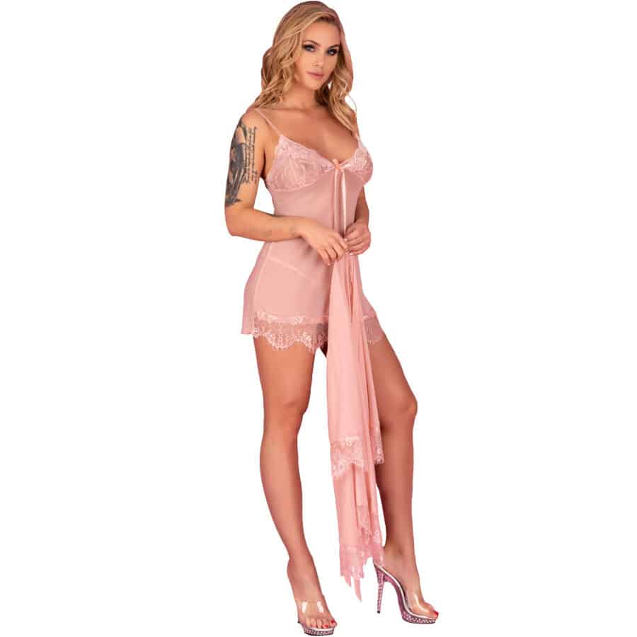 LIVCO CORSETTI FASHION - HYEONA 1710 BABYDOLL + TANGA ROSA M - piKanteo | Despierta tu lado más piKante Comprar LIVCO CORSETTI FASHION - HYEONA 1710 BABYDOLL + TANGA ROSA M al mejor precio - Envíos Discretos