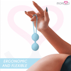 Comprar MORESSA - OSIAN TWO ENTRENAMIENTO SUELO PELVICO 101gr PREMIUM SILICONA TURQUESA al mejor precio - Envíos Discretos