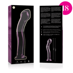 Comprar NEBULA SERIES BY IBIZA - MODELO 18 DILDO CRISTAL ROSA 18.5 CM -O- 3.5 CM al mejor precio - Envíos Discretos