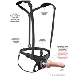 Comprar PIPEDREAMS - BODY DOCK STRAP-ON SUSPENDERS al mejor precio - Envíos Discretos