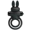 Comprar PRETTY LOVE - ANILLO VIBRADOR III CONEJO PARA PENE NEGRO al mejor precio - Envíos Discretos