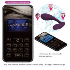 Comprar PRETTY LOVE - BAIRD G-SPOT 12 VIBRACIONES RECARGABLE LILA APP al mejor precio - Envíos Discretos