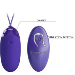 Comprar PRETTY LOVE - BERGER YOUTH HUEVO VIBRADOR CONTROL REMOTO VIOLETA al mejor precio - Envíos Discretos