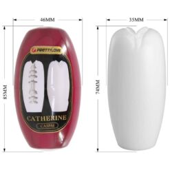 Comprar PRETTY LOVE - CATHERINE MASTURBADOR MASCULINO BLANCO al mejor precio - Envíos Discretos