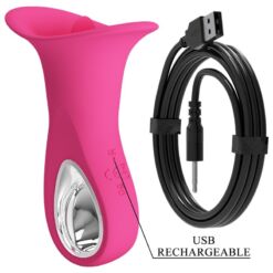 Comprar PRETTY LOVE - CLYDE VIBRADOR ORAL LENGUA VIBRADORA 12 VIBRACIONES ROSA al mejor precio - Envíos Discretos