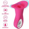 Comprar PRETTY LOVE - CLYDE VIBRADOR ORAL LENGUA VIBRADORA 12 VIBRACIONES ROSA al mejor precio - Envíos Discretos