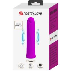 Comprar PRETTY LOVE - CURTIS MINI VIBRADOR SUPER POWER 12 VIBRACIONES SILICONA VIOLETA al mejor precio - Envíos Discretos