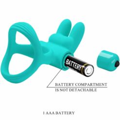 Comprar PRETTY LOVE - DANTE ANILLO VIBRADOR RABBIT VERDE al mejor precio - Envíos Discretos