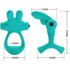 Comprar PRETTY LOVE - DANTE ANILLO VIBRADOR RABBIT VERDE al mejor precio - Envíos Discretos