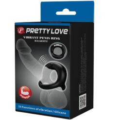 Comprar PRETTY LOVE - ELLIOTT ANILLO VIBRADOR NEGRO al mejor precio - Envíos Discretos