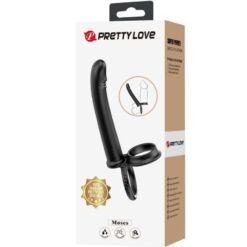 Comprar PRETTY LOVE - MOSES ANILLO DOBLE PENE PARA DONLE PENETACIàN NEGRO al mejor precio - Envíos Discretos