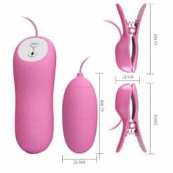 Comprar PRETTY LOVE - PINZAS CON VIBRACIÓN Y ELETROSHOCK ROSA al mejor precio - Envíos Discretos