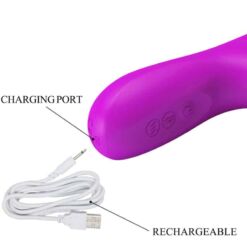Comprar PRETTY LOVE - REESE VIBRADOR CON ROTACIÓN MORADO al mejor precio - Envíos Discretos