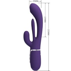 Comprar PRETTY LOVE - SHANIA TRIPLE VIBRADOR RABBIT MULTIFUNCIÓN MORADO al mejor precio - Envíos Discretos