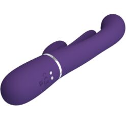 Comprar PRETTY LOVE - SHANIA TRIPLE VIBRADOR RABBIT MULTIFUNCIÓN MORADO al mejor precio - Envíos Discretos
