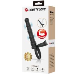Comprar PRETTY LOVE - TATUM ANILLO VIBRADOR PENE CON PLUG 10 VIBRACIONES NEGRO al mejor precio - Envíos Discretos