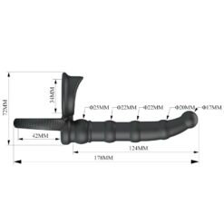 Comprar PRETTY LOVE - TATUM ANILLO VIBRADOR PENE CON PLUG 10 VIBRACIONES NEGRO al mejor precio - Envíos Discretos