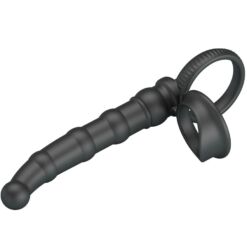 Comprar PRETTY LOVE - TATUM ANILLO VIBRADOR PENE CON PLUG 10 VIBRACIONES NEGRO al mejor precio - Envíos Discretos