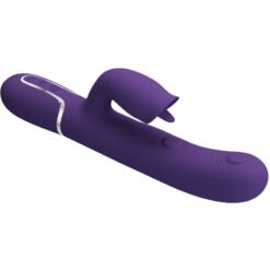 Comprar PRETTY LOVE - VIBRADOR RABBIT CON LICKING MORADO al mejor precio - Envíos Discretos
