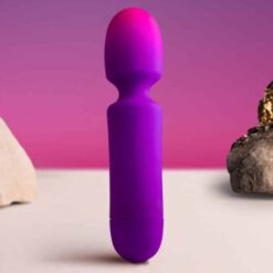 Comprar ROCKS- OFF - GLO- GIRL VIBRADOR WAND MINI MORADO al mejor precio - Envíos Discretos